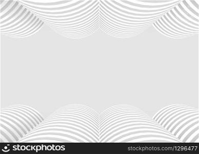3d rendering. Abstract Circle curve pattern Graphic background.