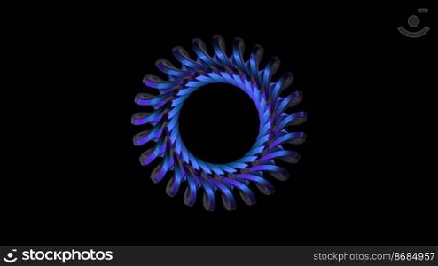 3D Rendering Abstract colorful background bright black blue colors, modern colorful wallpaper. Futuristic backdrop. Digital abstract flowing waves seamless loop animation, moving bent curves. 3D Rendering Abstract colorful background bright black blue colors modern colorful wallpaper