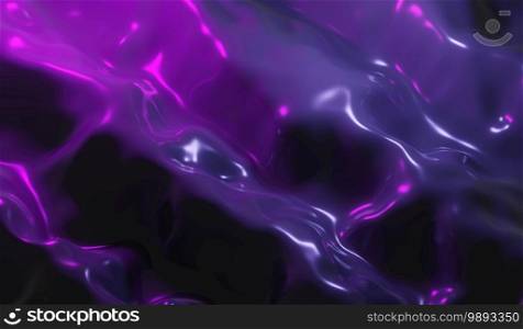 3D rendering Abstract Looped Stylish Color Smooth liquid. Concept Multicolor Liquid Texture. Purple Blue Reflection Surface close up. Trendy Colorful Fluid Abstraction concept. Beautiful Gradient 