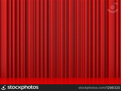 3d rendering. abstract luxury stack of long Red Vertical strip bars wall background