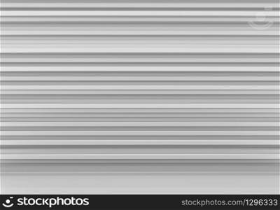 3d rendering. abstract luxury stack of long White and gray Horizontal strip bars wall background