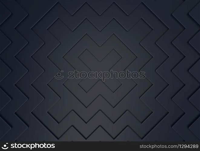 3d rendering. Abstract modern dark x shape pattern wall background.