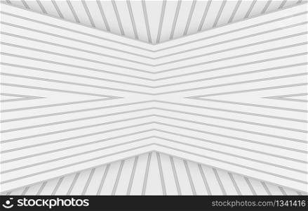 3d rendering. abstract modern parellel white panels wall design background.