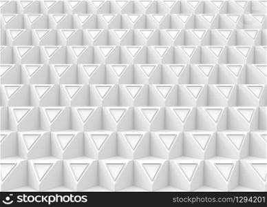 3d rendering. abstract modern triangle pattern cube stack wall background.
