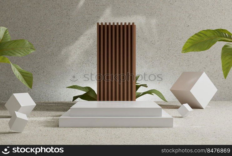 3d rendering abstract platform podium product presentation backdrop