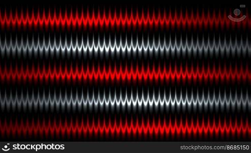 3d Rendering. Abstract red and black light pattern with the gradient. Background black dark modern. Luxurious bright red lines with metallic effect. 3d Rendering. Abstract red and black light pattern with the gradient. Background black dark modern.