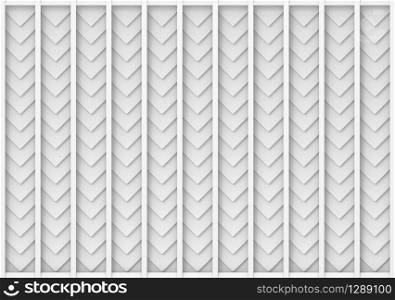 3d rendering. Abstract white triangular shape pattern roofs wall background.