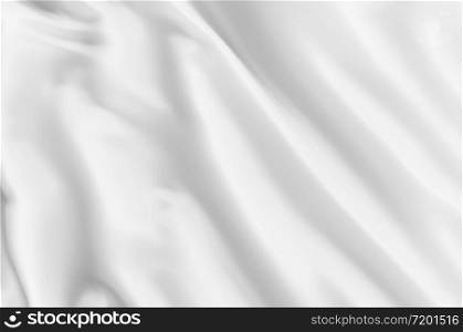 3d rendering. blurred softy white curve cloth pattern wall design background.