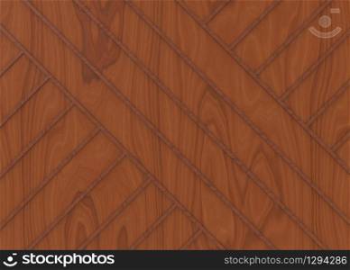 3d rendering. Brown long bars in diagonal way on Wood surface wall background.