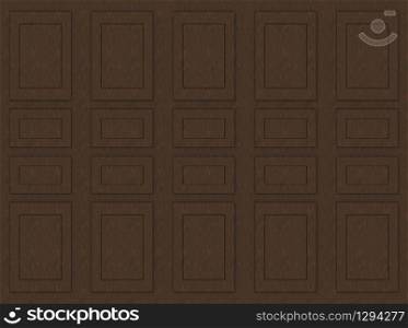 3d rendering. brown wooden classical pattern wall background.