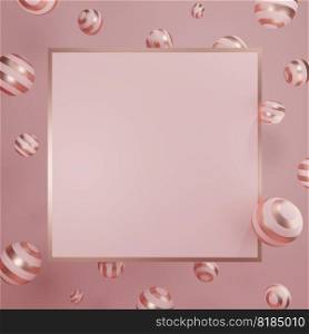 3D Rendering Festive Empty Pink Background or Message Board for Beauty, Skincare or Toiletries Product Display.