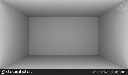 3D Rendering Grey empty room,∫erior illustration