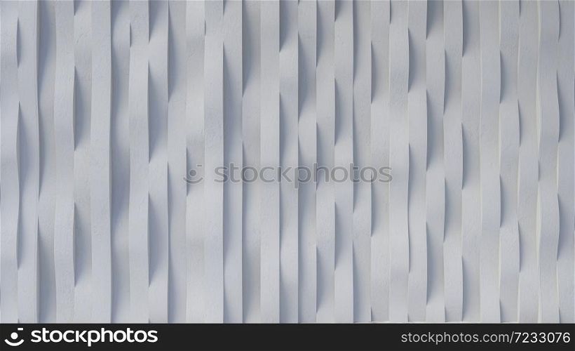 3d rendering image of curved concrete wall pattern