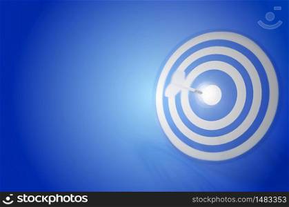 3d rendering image , Target with darts, Business Target Goal For Success Strategy Concept , EFFECT motion blur