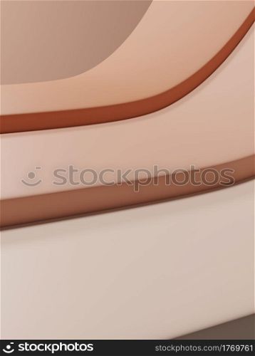 3D Rendering Minimal Product Display Background for Beauty, Cosmetics and Skincare All Skin Tones Products.