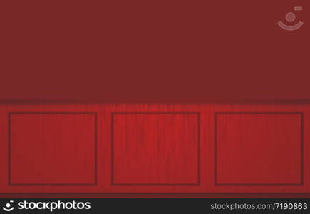 3d rendering. modern dark red classical square shape pattern wall design background.