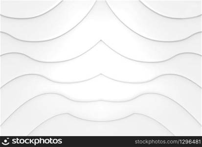 3d rendering. modern gray curve line pattern wall background.
