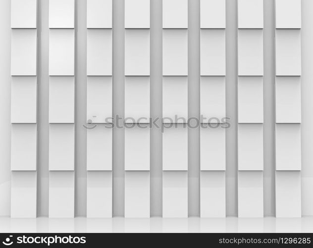 3d rendering. modern gray rectangle shape pattern wall background.
