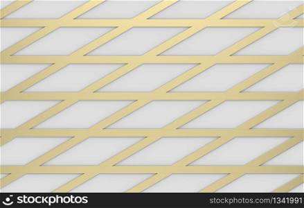 3d rendering. modern luxurious gold triangle grid line pattern design wall background.