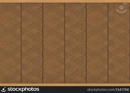 3d rendering. modern luxurious hardwood panels wall design texture background.