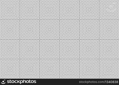 3d rendering. modern masaic square grid level tile pattern design wall background.