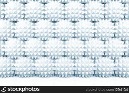 3d rendering. modern polygon sphere stack wall background.
