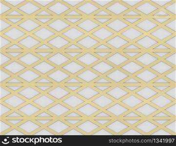 3d rendering. modern seamless luxurious gold triangle grid line pattern design wall background.