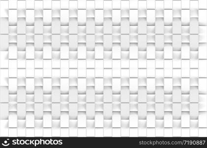 3d rendering. modern seamless white rectangle bar zip pattern shape wall design background.