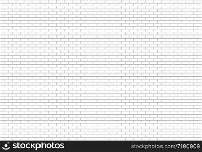 3d rendering. modern simple white brick fence wall for design background.