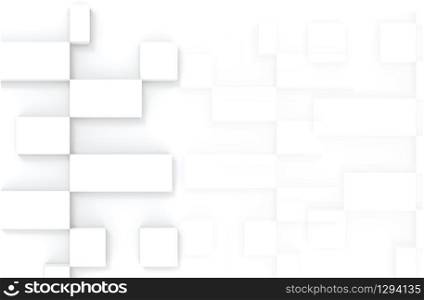 3d rendering. modern square geometric tile on copy space background.