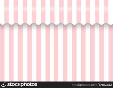 3d rendering. modern sweet pastel pink and white color vertical curtain background.