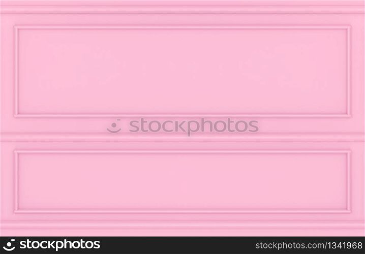 3d rendering. modern sweet pink square classic pattern wall design background.