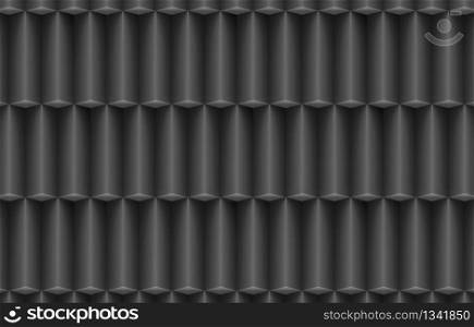 3d rendering. modern vertical dark long cube box stack row wall background.