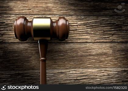 3D rendering of an auction/justice gavel