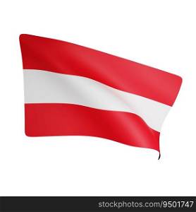 3d rendering of austria flag concept austria national day