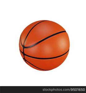 3d rendering of basketball background isolated