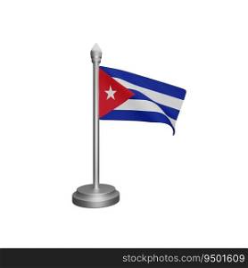 3d rendering of cuba flag concept cuba national day