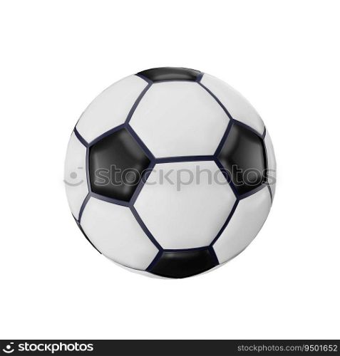3d rendering of soccer ball background isolated