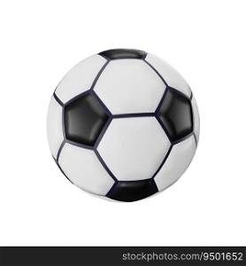 3d rendering of soccer ball background isolated