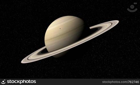 3d rendering of the planet Saturn. Elements of this image furnished by NASA