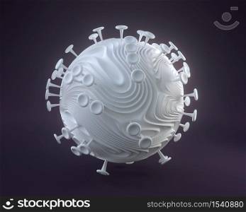 3d rendering of virus.