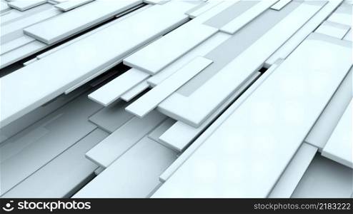 3d rendering of white glossy rectangular panels at different levels. Computer generated abstract geometric backdrop. 3d rendering of white glossy rectangular panels at different levels. Computer generated abstract geometric backdrop.. 3d rendering of white glossy rectangular panels at different levels. Computer generated abstract geometric background.