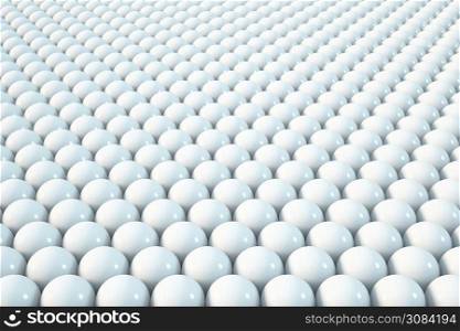 3d rendering of white sphere background