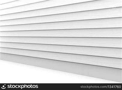 3d rendering. perspective view of gray wood panels wall and floor background.
