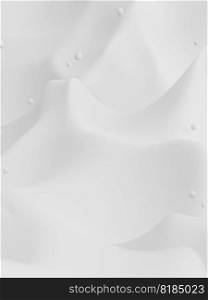 3D Rendering Pure White Milk or Skincare Cream Background for Beauty or Food and Beverage Products. 