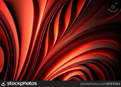 3d rendering red background with drapery fabric