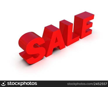 3d Rendering  Sale on White Background, 3d Sale Banner Template, Special Offer, Save Money, Discount Card, Discount Voucher, Coupon, Christmas Sales, Black Friday Design Template