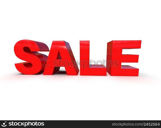 3d Rendering  Sale on White Background, 3d Sale Banner Template, Special Offer, Save Money, Discount Card, Discount Voucher, Coupon, Christmas Sales, Black Friday Design Template