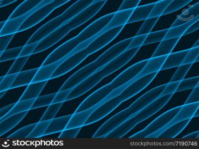 3d rendering. Sci-fi xray blue tube of cell structure art background.