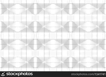 3d rendering. Seamless Abstract modern white curve artwork pattern design style wall texture background.